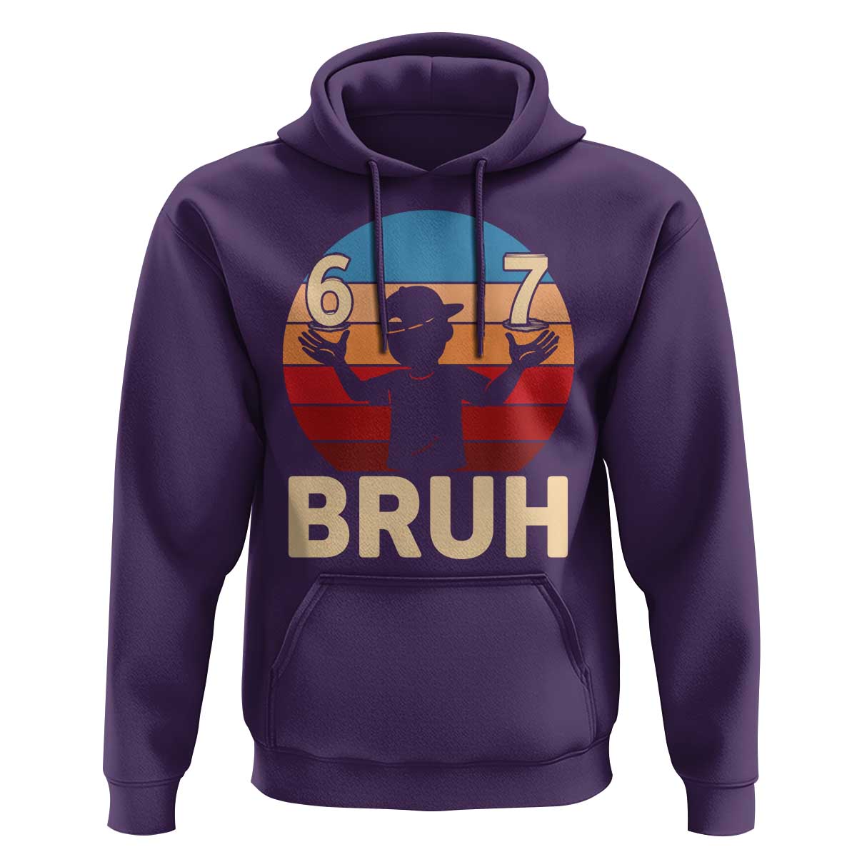 Bruh 67 Meme Hoodie Funny Six Seven Meme 6 7 Numbers Kid Gen Alpha - Wonder Print Shop