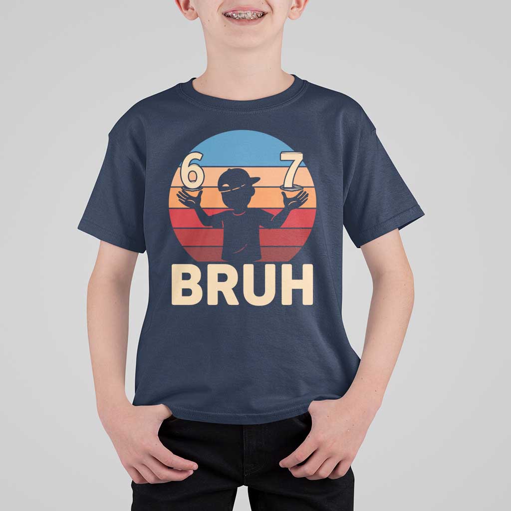 Bruh 67 Meme T Shirt For Kid Funny Six Seven Meme 6 7 Numbers Kid Gen Alpha - Wonder Print Shop