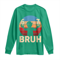 Bruh 67 Meme Long Sleeve Shirt Funny Six Seven Meme 6 7 Numbers Kid Gen Alpha - Wonder Print Shop