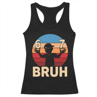 Bruh 67 Meme Racerback Tank Top Funny Six Seven Meme 6 7 Numbers Kid Gen Alpha - Wonder Print Shop