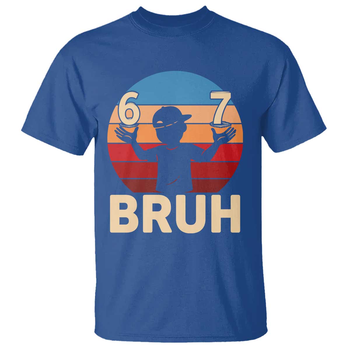 Bruh 67 Meme T Shirt Funny Six Seven Meme 6 7 Numbers Kid Gen Alpha - Wonder Print Shop