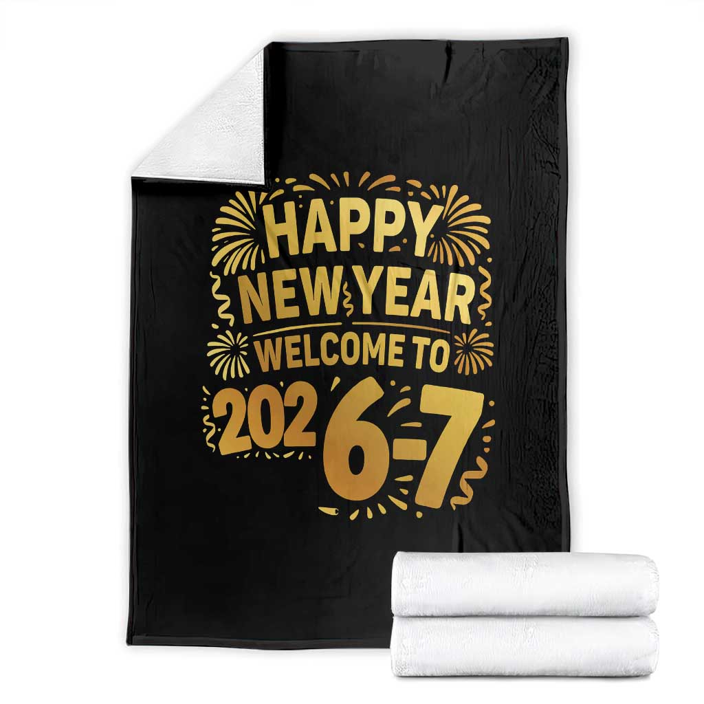 67 New Years Eve Throw Blanket Funny Six Seven 2026 Meme 6 7 Numbers Kid Gen Alpha - Wonder Print Shop