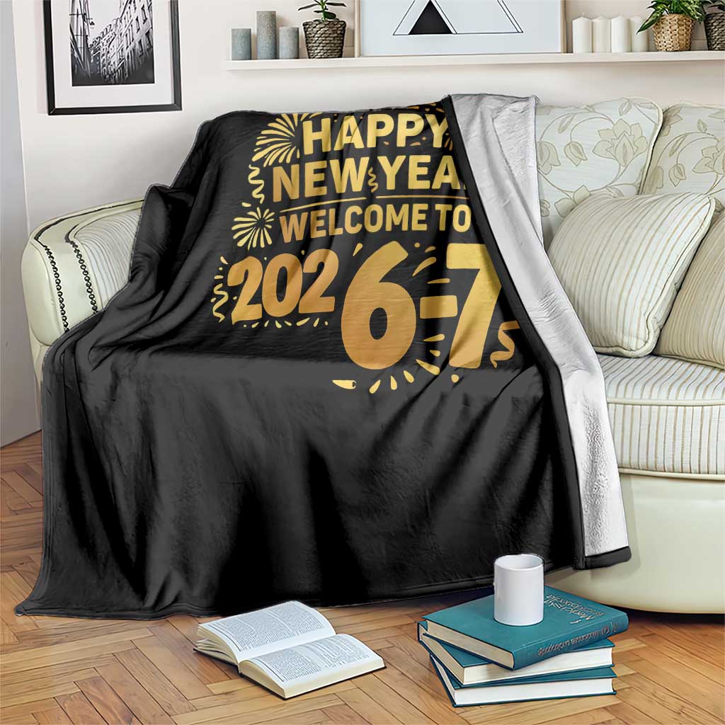 67 New Years Eve Throw Blanket Funny Six Seven 2026 Meme 6 7 Numbers Kid Gen Alpha - Wonder Print Shop