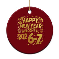 67 New Years Eve Ceramic Ornament Funny Six Seven 2026 Meme 6 7 Numbers Kid Gen Alpha - Wonder Print Shop