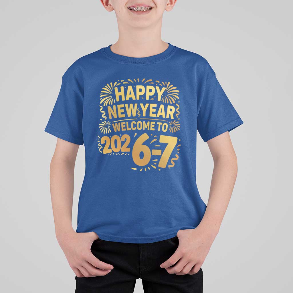 67 New Years Eve T Shirt For Kid Funny Six Seven 2026 Meme 6 7 Numbers Kid Gen Alpha - Wonder Print Shop
