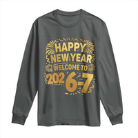 67 New Years Eve Long Sleeve Shirt Funny Six Seven 2026 Meme 6 7 Numbers Kid Gen Alpha - Wonder Print Shop