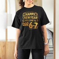 67 New Years Eve T Shirt For Women Funny Six Seven 2026 Meme 6 7 Numbers Kid Gen Alpha - Wonder Print Shop