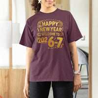 67 New Years Eve T Shirt For Women Funny Six Seven 2026 Meme 6 7 Numbers Kid Gen Alpha - Wonder Print Shop