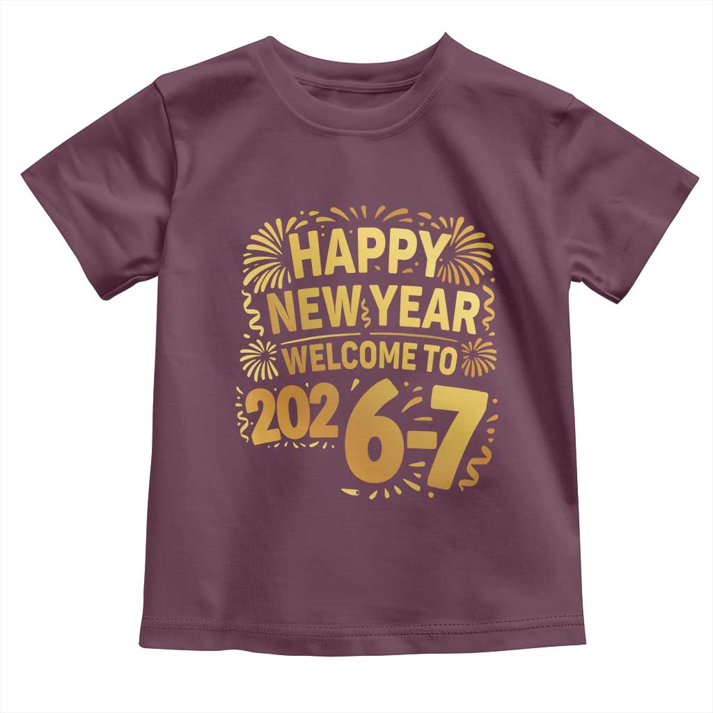 67 New Years Eve Toddler T Shirt Funny Six Seven 2026 Meme 6 7 Numbers Kid Gen Alpha - Wonder Print Shop