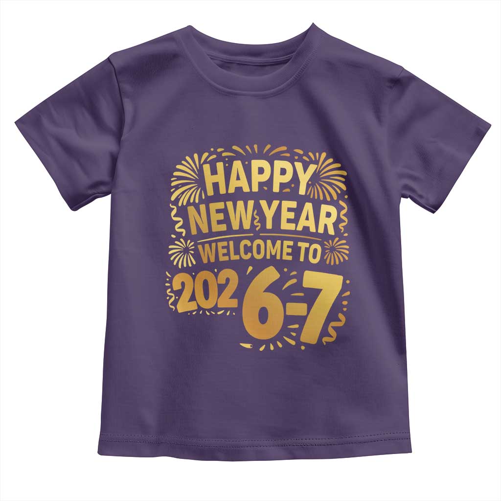 67 New Years Eve Toddler T Shirt Funny Six Seven 2026 Meme 6 7 Numbers Kid Gen Alpha - Wonder Print Shop