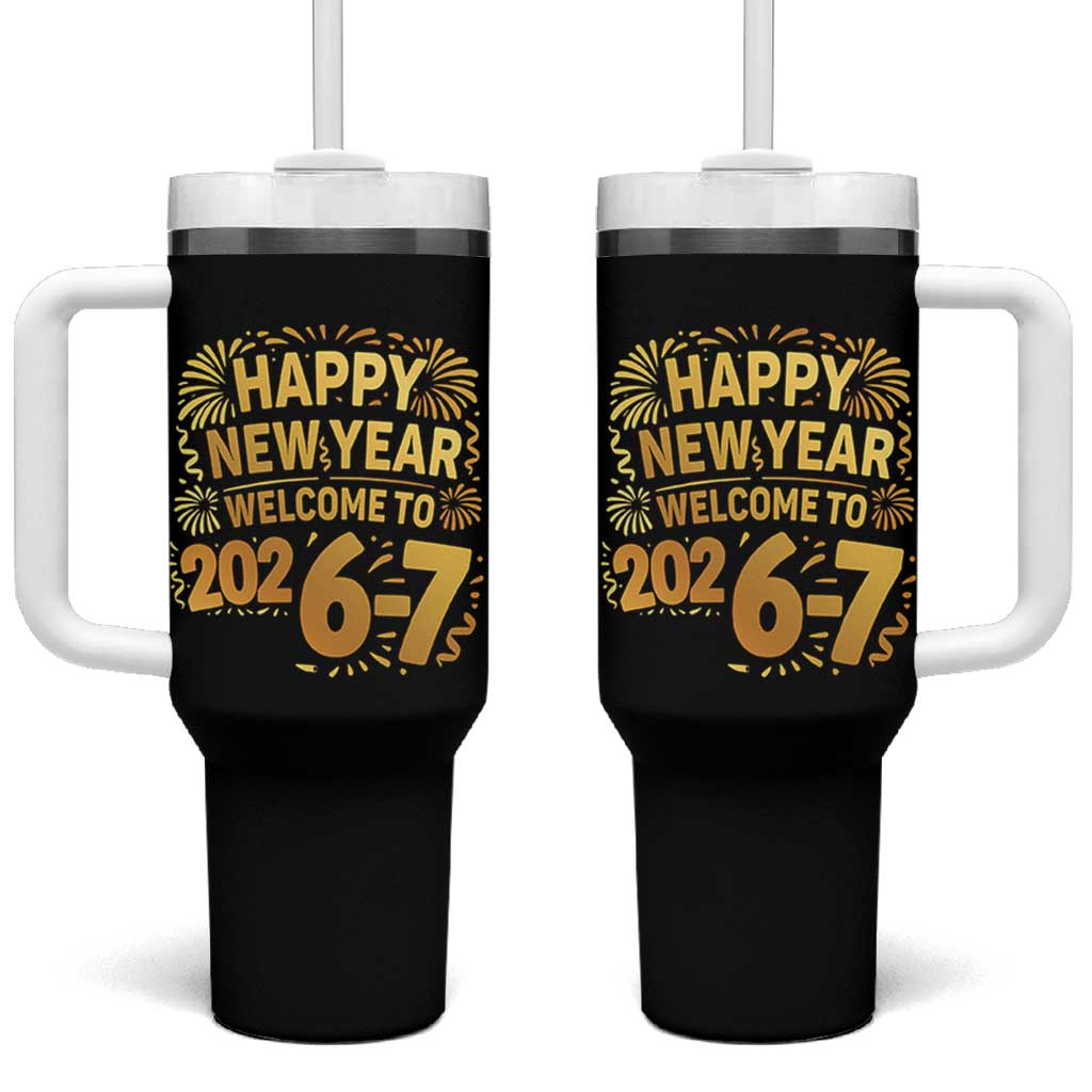 67 New Years Eve Tumbler With Handle Funny Six Seven 2026 Meme 6 7 Numbers Kid Gen Alpha - Wonder Print Shop