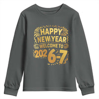 67 New Years Eve Youth Sweatshirt Funny Six Seven 2026 Meme 6 7 Numbers Kid Gen Alpha - Wonder Print Shop