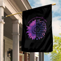 Autoimmune Disease Awereness Garden Flag I Am The Storm Purple Ribbon