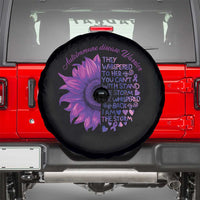 Autoimmune Disease Awereness Spare Tire Cover I Am The Storm Purple Ribbon