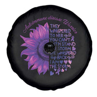 Autoimmune Disease Awereness Spare Tire Cover I Am The Storm Purple Ribbon