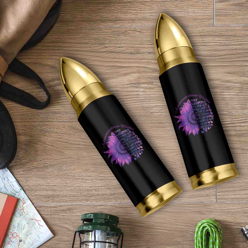 Autoimmune Disease Awereness Bullet Tumbler I Am The Storm Purple Ribbon