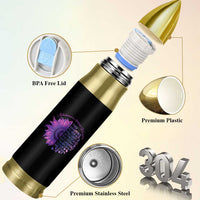 Autoimmune Disease Awereness Bullet Tumbler I Am The Storm Purple Ribbon