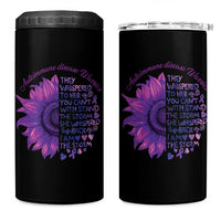 Autoimmune Disease Awereness 4 in 1 Can Cooler Tumbler I Am The Storm Purple Ribbon