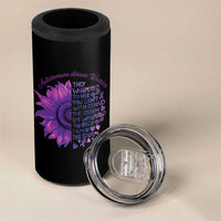 Autoimmune Disease Awereness 4 in 1 Can Cooler Tumbler I Am The Storm Purple Ribbon