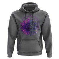 Autoimmune Disease Awereness Hoodie I Am The Storm Purple Ribbon