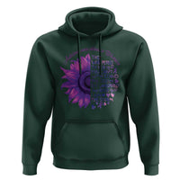 Autoimmune Disease Awereness Hoodie I Am The Storm Purple Ribbon