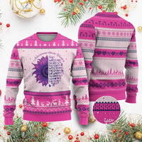 Autoimmune Disease Awereness Ugly Christmas Sweater I Am The Storm Purple Ribbon