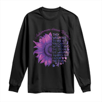 Autoimmune Disease Awereness Long Sleeve Shirt I Am The Storm Purple Ribbon