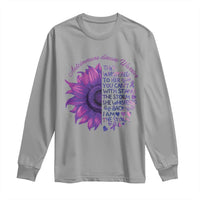 Autoimmune Disease Awereness Long Sleeve Shirt I Am The Storm Purple Ribbon