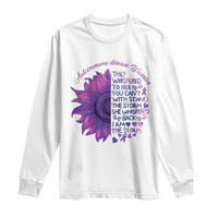 Autoimmune Disease Awereness Long Sleeve Shirt I Am The Storm Purple Ribbon