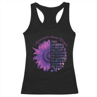 Autoimmune Disease Awereness Racerback Tank Top I Am The Storm Purple Ribbon