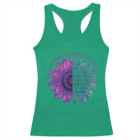 Autoimmune Disease Awereness Racerback Tank Top I Am The Storm Purple Ribbon