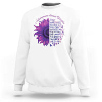 Autoimmune Disease Awereness Sweatshirt I Am The Storm Purple Ribbon