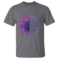 Autoimmune Disease Awereness T Shirt I Am The Storm Purple Ribbon