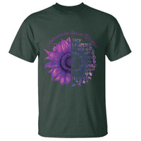 Autoimmune Disease Awereness T Shirt I Am The Storm Purple Ribbon