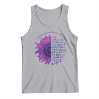 Autoimmune Disease Awereness Tank Top I Am The Storm Purple Ribbon
