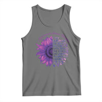 Autoimmune Disease Awereness Tank Top I Am The Storm Purple Ribbon