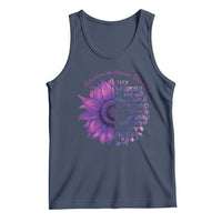 Autoimmune Disease Awereness Tank Top I Am The Storm Purple Ribbon
