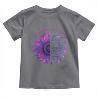 Autoimmune Disease Awereness Toddler T Shirt I Am The Storm Purple Ribbon