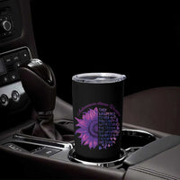 Autoimmune Disease Awereness Tumbler Cup I Am The Storm Purple Ribbon