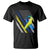 World Down Syndrome Day T Shirt Blue Yellow Ribbon American Flag T21 321