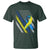 World Down Syndrome Day T Shirt Blue Yellow Ribbon American Flag T21 321