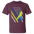World Down Syndrome Day T Shirt Blue Yellow Ribbon American Flag T21 321