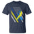 World Down Syndrome Day T Shirt Blue Yellow Ribbon American Flag T21 321