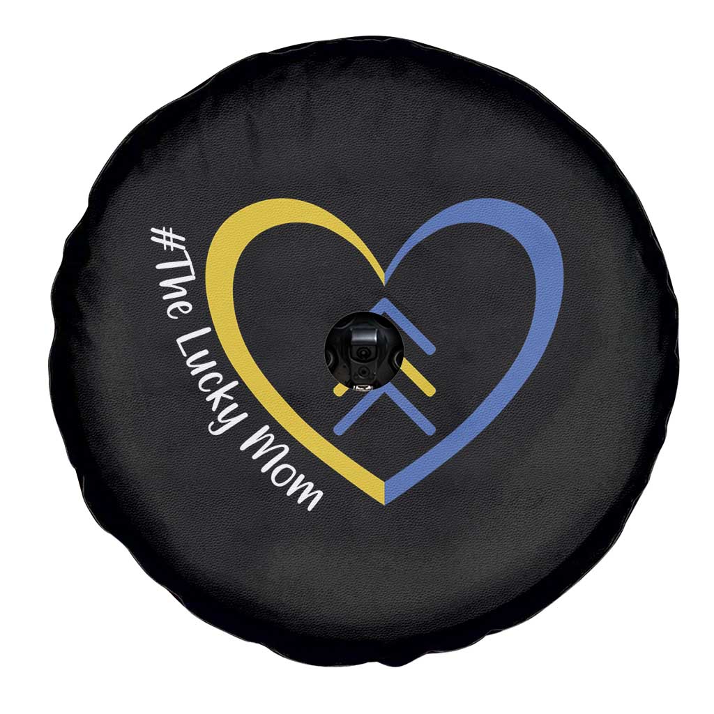 Down Syndrome Mom Spare Tire Cover Love Heart Three Arrows Lucky Mama T21 321