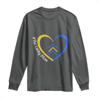 Down Syndrome Mom Long Sleeve Shirt Love Heart Three Arrows Lucky Mama T21 321