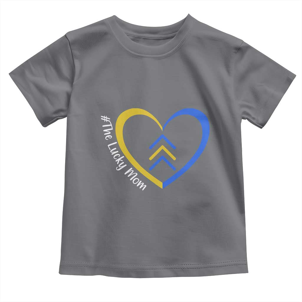Down Syndrome Mom Toddler T Shirt Love Heart Three Arrows Lucky Mama T21 321
