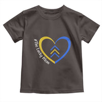 Down Syndrome Mom Toddler T Shirt Love Heart Three Arrows Lucky Mama T21 321