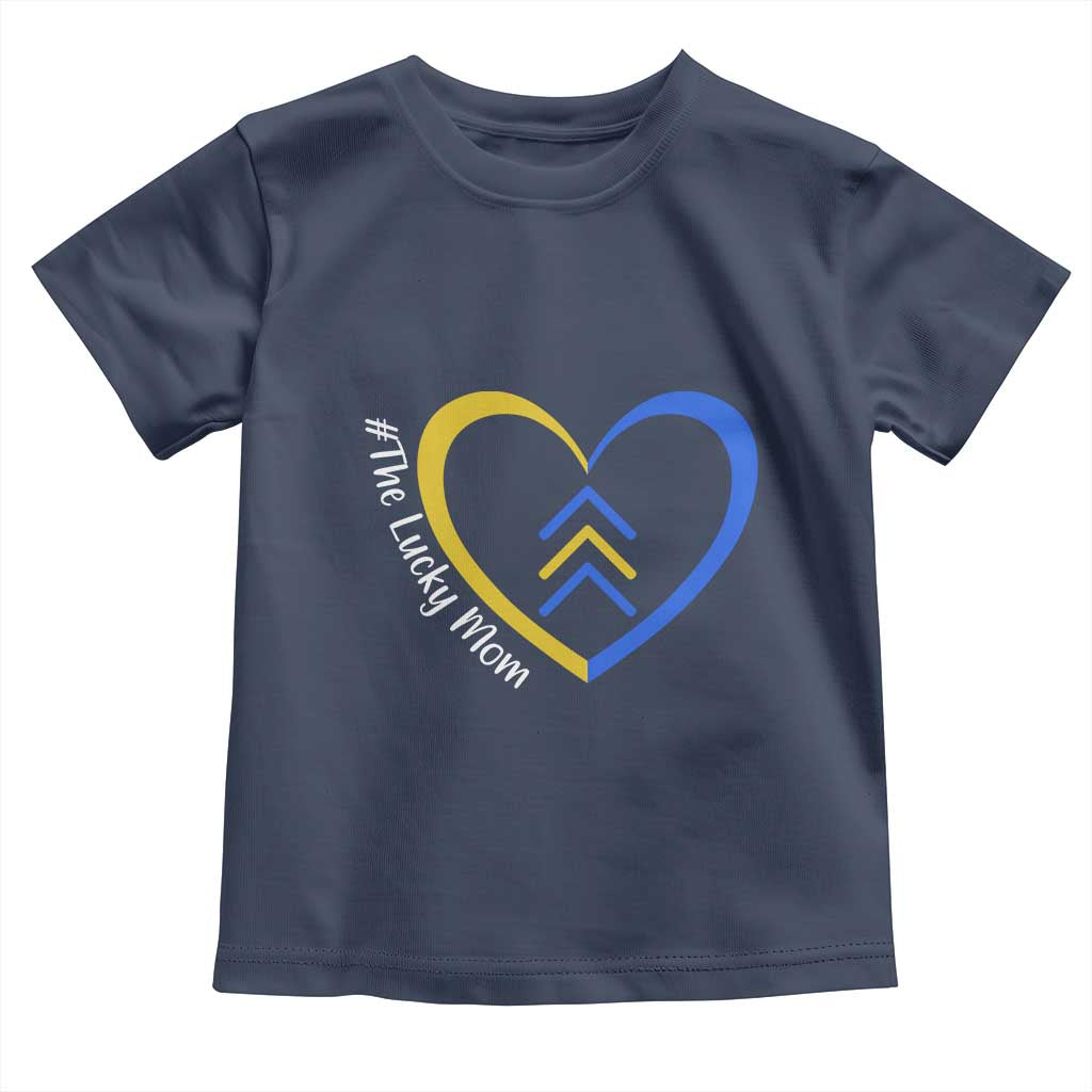 Down Syndrome Mom Toddler T Shirt Love Heart Three Arrows Lucky Mama T21 321