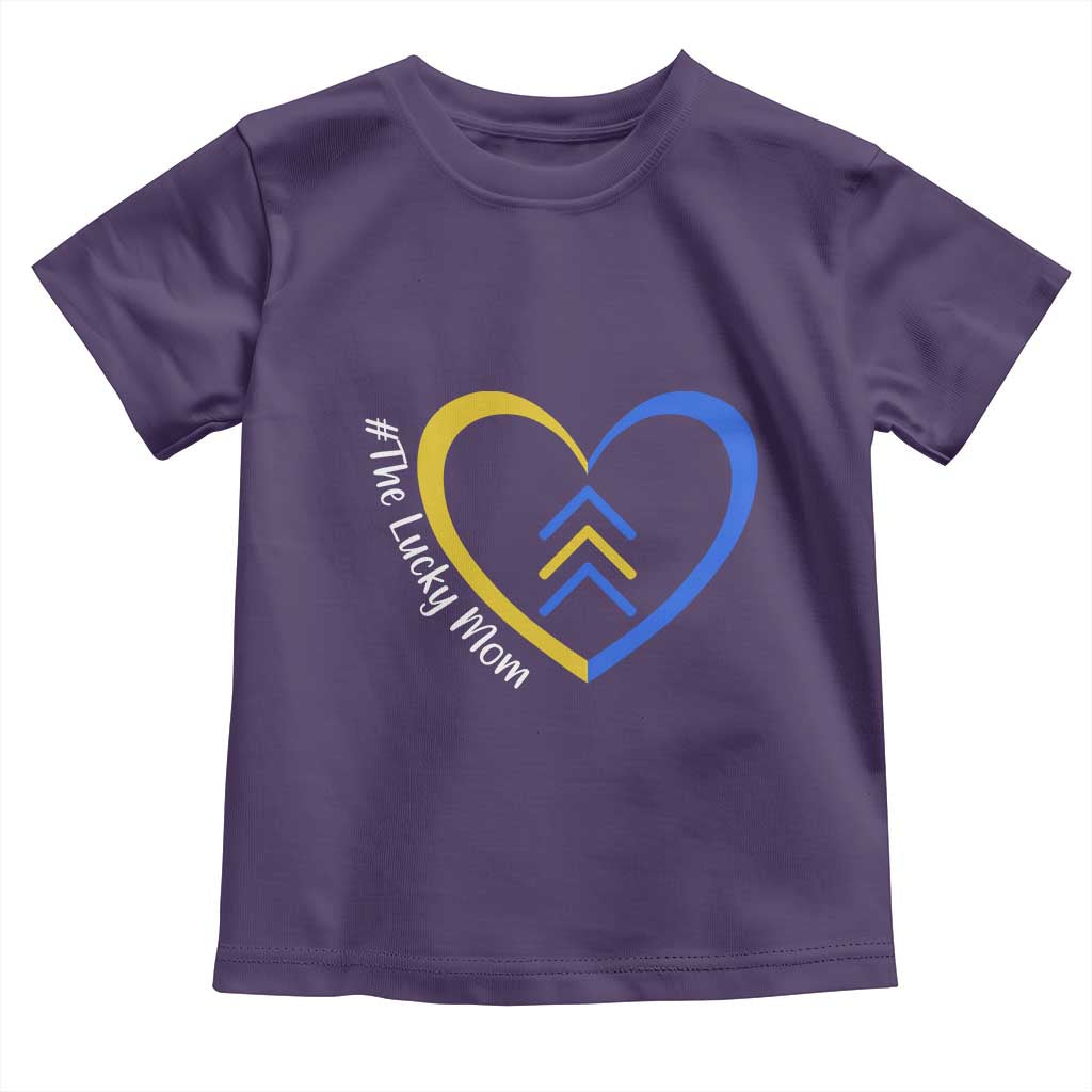Down Syndrome Mom Toddler T Shirt Love Heart Three Arrows Lucky Mama T21 321
