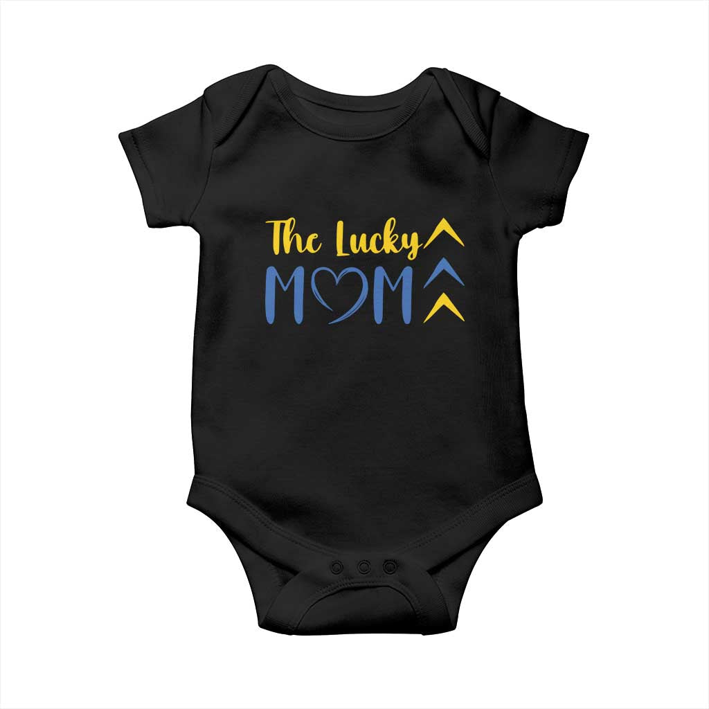 Down Syndrome Mom Baby Onesie Three Arrows The Lucky Mama T21 321